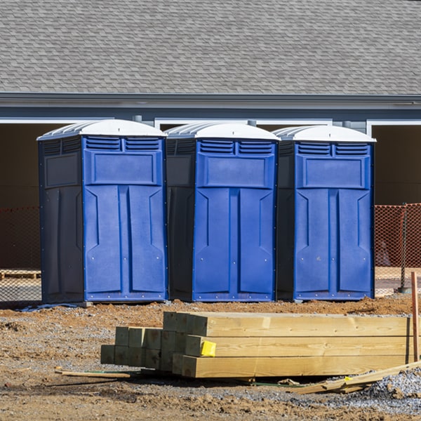 how often are the portable toilets cleaned and serviced during a rental period in Biola CA